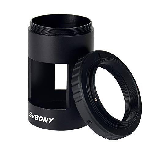 SVBONY 스포팅 스코프 카메라 어댑터, T 카메라 텔레스코프 어댑터, 니콘 DSLR SLR 사진촬영용 슬리브 M42x0.75 스레드, 스포팅 스코프 경치 렌즈