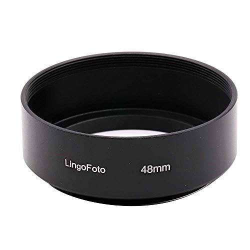 LingoFoto 48 mm 스탠다드 스크류 in 마운트 메탈 렌즈 후드 커버 캐논 QL17 GIII DSLR 카메라