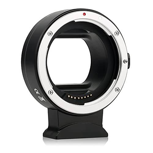 KRORUX 렌즈 어댑터 EF - EOS R 모든 메탈 오토 포커스 마운트 컨버터, 변환기 호환가능한 캐논 EF/ EFS 렌즈 to EOS RP R R6 R5 카메라