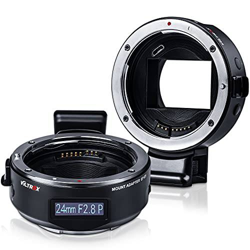 VILTROX EF-E5 5th 세대 오토포커스 EF to E 마운트 어댑터 호환가능한 캐논 EF/ EF-S 렌즈 to 소니 E 마운트 카메라 소니 A7/ A7R/ A7S/ A7M/ A6500/ A6400/ A6000 NEX E 마운트 카메라