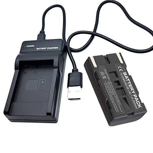 배터리 팩 and USB 여행용 충전기 삼성 SC-L610, SCL610, SC-L630, SCL630, SC-L650, SCL650 디지털 비디오 캠코더