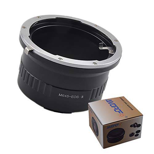 호환가능한 마미야 645 (M645) 마운트 렌즈 to 캐논 RF 마운트 미러리스 카메라 바디, M645 to EOS R 렌즈 어댑터 카메라