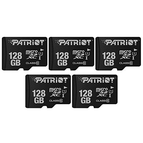 패트리어트 LX 시리즈 마이크로 SD 플래시 메모리 카드 128GB - 5 팩