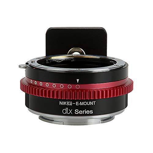Fotodiox DLX 시리즈 어댑터, 니콘 G 렌즈 (AI, AI-s, AF-D, etc.) to 소니 E-Mount 미러리스 카메라 마운트 어댑터 - 소니 알파 E-Mount 카메라 (APS-C&  풀 프레임 Such as NEX-7, a5100, a7R II)