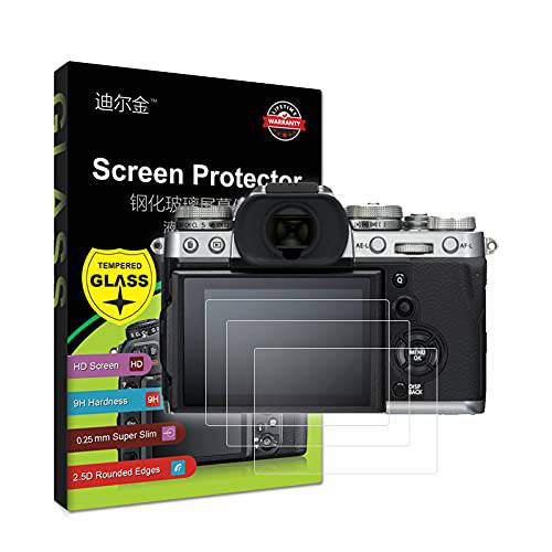3-Pack 강화유리 LCD 화면보호필름, 액정보호필름 호환가능한 후지필름 X-T3/ XT3 디지털 카메라 [0.25mm 2.5D 하이 해상도 9H]