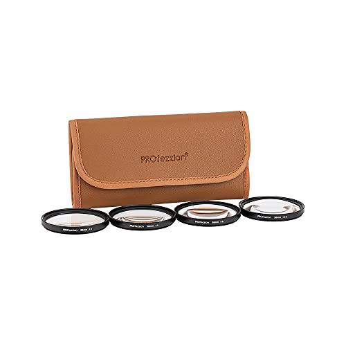 PROfezzion 62mm Close-Up 필터 키트 (+ 2+ 4+ 8+ 10) 매크로 렌즈 필터 세트 니콘 Z DX/ 소니 E/ 후지 XF 키트 렌즈& Other 렌즈ES 62mm 필터 스레드