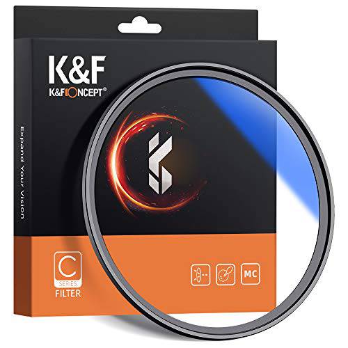 43mm UV 필터 K& F Concept, Japan 광학 글래스 프로텍트 필터 MC 슬림 프레임 Multi-Resistant 코팅 캐논 니콘 소니 DSLR 카메라 렌즈