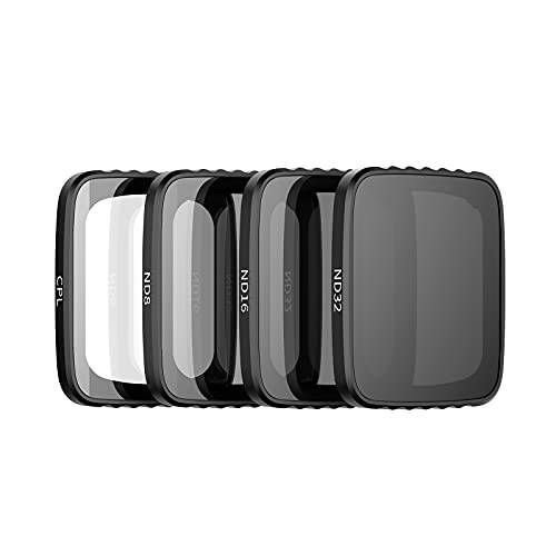 Adaptom 4-Pack 렌즈 필터 ND8 ND16 ND32 CPL DJI 에어 2S, 중성 농도 and 편광판 렌즈 필터 키트 DJI 드론 악세사리