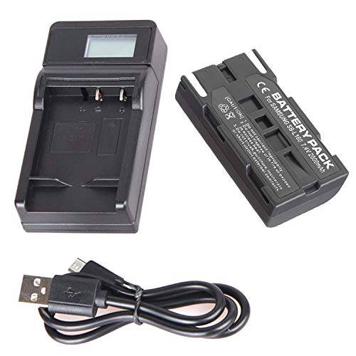 배터리 팩 and LCD USB 여행용 충전기 삼성 VP-L800U, VP-L800, VP-L850, VP-L850D, VP-L870 디지털 비디오 캠코더
