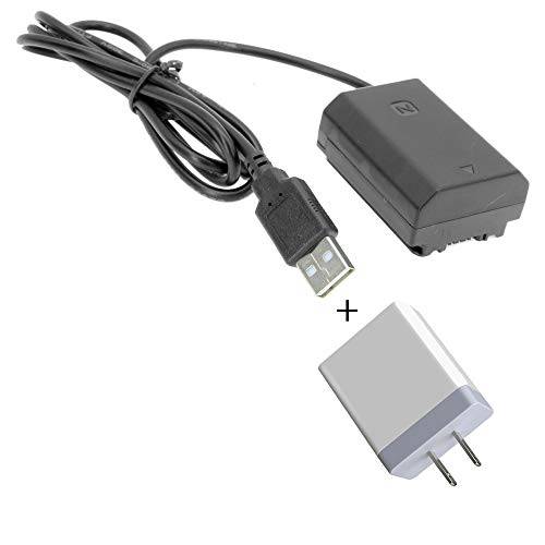 USB to 더미 배터리 교체용 소니 A7III NP-FZ100 40 어댑터 케이블 3.1 앰프 USB 파워 서플라이