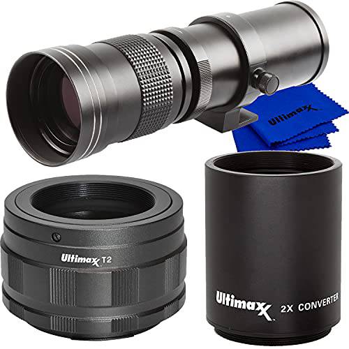 Ultimaxx 420-800mm F/ 8.3-16 슈퍼 HD 망원 줌 렌즈 니콘 Z7, Z7 II, Z6, Z6 II, Z5, Z50 미러리스 카메라& Other Z-Mount 카메라&  베이직 번들, 묶음 - 포함: T-Mount to Z-Mount 어댑터& More