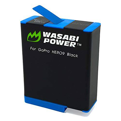와사비 파워 HERO9 배터리 고프로 히어로 9 블랙 (완전 호환가능한 고프로 히어로 9 Original 배터리 and 충전기)