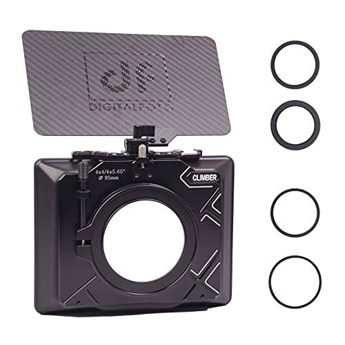 DF 경량 매트 박스 미러리스 DSLR 카메라 호환가능한 62mm/ 67mm/ 72mm/ 77mm/ 82mm/ 95mm 렌즈, 지지 4x4 or 4x5.65 인치 필터