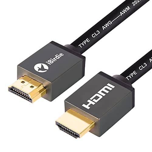 4K HDR HDMI 케이블 50 Feet in-Wall CL3 Rated 4K60Hz (HDR10 8/ 10bit 18Gbps HDCP2.2 Arc) 고속 울트라 HD 보호처리된 케이블 호환가능한 Apple-TV PS4 엑스박스 PC