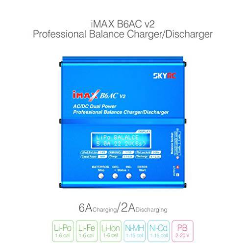 정품 SKYRC iMAX B6ACV2 AC/ DC 이중 파워 프로페셔널 리포 배터리 밸런스 Charger/ 방전기