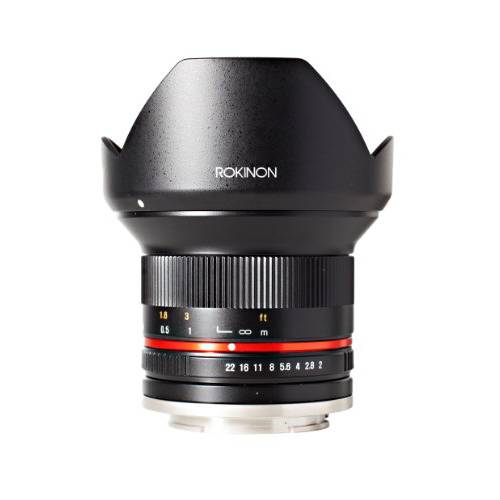 Rokinon 12mm F2.0 NCS CS 초광각, 울트라와이드 앵글 렌즈 소니 E-Mount (NEX) (Black) (RK12M-E)