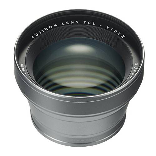Fujifilm Fujinon Tele 변환 렌즈 for X100 Series Camera, 실버 (TCL-X100 S II)