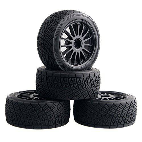 Shaluoman WR8 Tarmac 휠 타이어 HPI 랠리 Off-Road WR8 Tyres 팩 of 4 블랙
