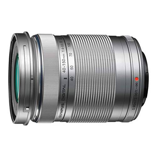 Olympus M. 40-150mm F4.0-5.6 R Zoom 렌즈 (Silver) for Olympus and 파나소닉 미니 4/ 3 카메라 - 인터네셔널 Version (No Warranty)