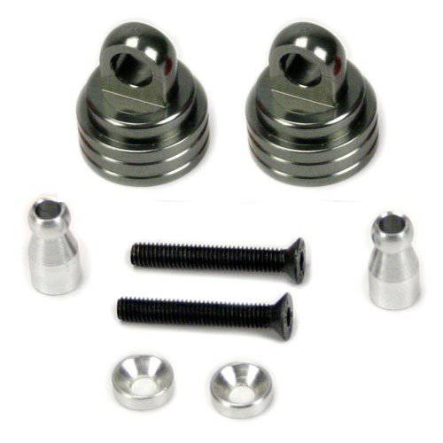 Atomik RC Alloy 울트라 쇼크 캡, Grey fits The Traxxas 1/ 10 사선 4X4 and Other Traxxas Models - Replaces Traxxas 부품,파트 3767