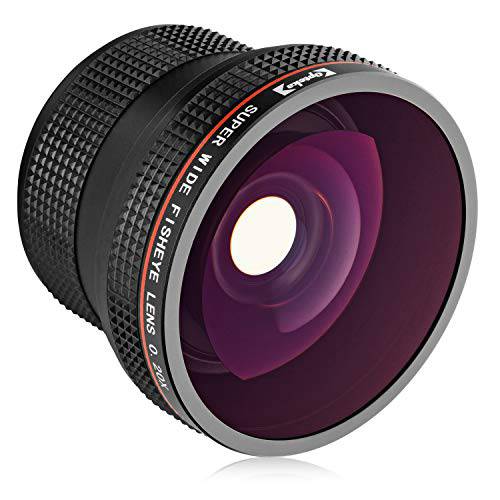 Opteka 0.20X 프로페셔널 AF 어안 렌즈 for 캐논 EF EOS 80D, 77D, 70D, 60D, 50D, 40D, 7D, 6D, 5D, 5Ds, 1Ds, Rebel T7i, T7s, T6s, T6i, T5i, T5, T4i, T3i, T3, SL3, SL2& SL1 디지털 SLR 카메라