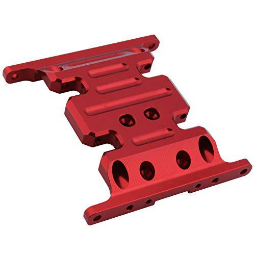 Hobbypark 알루미늄 중앙 프레임 보호대 전송 Skid Plate for AXIAL SCX10 1/ 10 RC 바위모양 Crawler 차량용 옵션 부속 (Red)