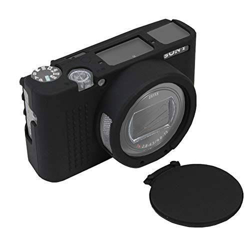 Easy Hood 케이스 for 소니 Cyber-Shot RX100 VII, 소프트 실리콘 Protective 커버 보호 스킨 탈부착가능 렌즈 커버 for 소니 DSC-RX100 VII DSC-RX100M7 디지털 카메라 (Black)