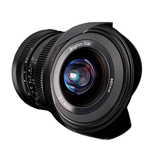 Brightin 스타 12mm F2.0 APS-C 라지 조리개 수동 포커스 렌즈 마운트 미러리스 카메라 렌즈 for 후지 FX X-PRO1 X-PRO2 X-E1 X-E2 X-E3 X-H1 X-T1 X-T10 X-T2 X-T3 X-T20 X-T30 X-T100 X-A1 X-A1O.ect (Fuji)