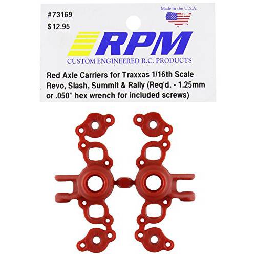 RPM 73169 Axle Carriers Red 1/ 16 Traxxas Red