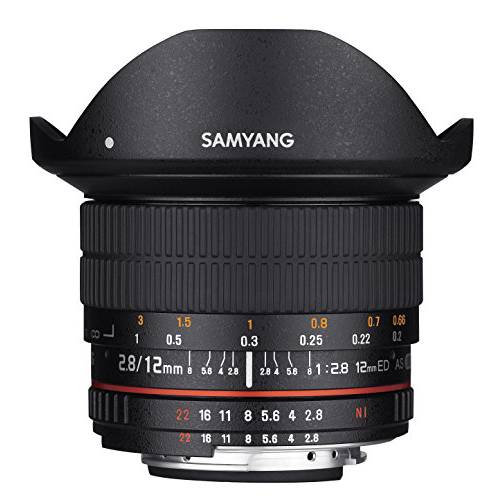 Samyang 12mm F2.8 울트라 와이드 어안 렌즈 for 소니 E 마운트 호환가능 렌즈 카메라 ( NEX) - 완전한 프레임 호환가능한