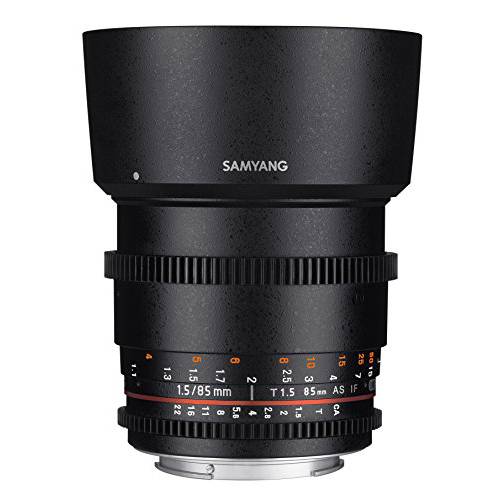 Samyang SYDS85M-NEX VDSLR II 85mm T1.5 Cine 렌즈 for 소니 Alpha E-Mount 카메라 (FE)