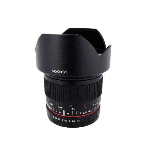 Rokinon 10mm F2.8 ED AS NCS CS 초광각, 울트라와이드 앵글 Fixed 렌즈 for 소니 E-Mount (NEX) 카메라 (10M-E)