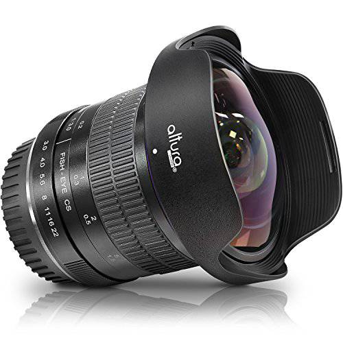 Altura Photo 8mm f/ 3.0 프로페셔널 초광각, 울트라와이드 앵글 Aspherical 어안 렌즈 for Nikon D500 D3200 D3300 D3400 D3500 D5200 D5300 D5500 D5600 D7100 D7200 D7500 DSLR 카메라