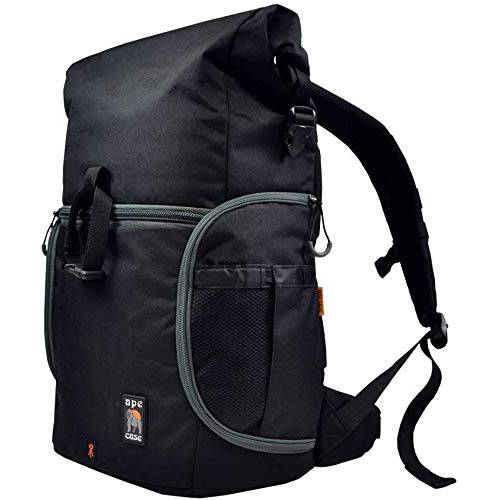 Ape 케이스, Maxess Rolltop, Black, Water-resistant, Backpack, 카메라 가방 (ACPRO3000)