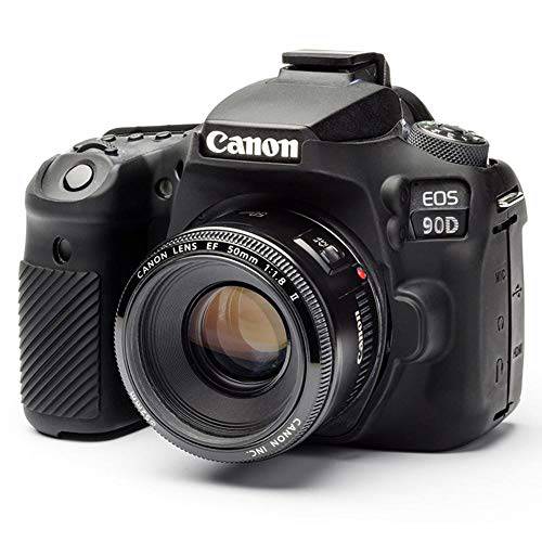 EasyCover 케이스 for 캐논 90D Black EA-ECC90DB 실리콘 카메라 케이스