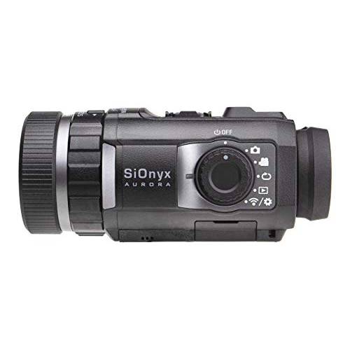 SIONYX Aurora Black I Full-Color 디지털 나이트 비전 카메라 with 하드 케이스 I 울트라 Low-Light IR 나이트 비전 단안경 I Weapon Rated,  방수,  와이파이&  시간 랩스.