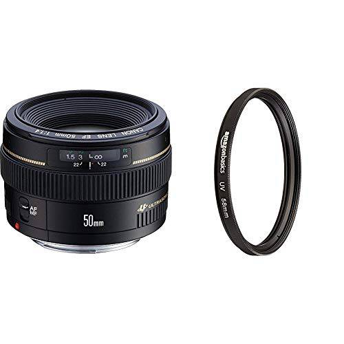 Canon EF 50mm F/ 1.4 USM 스탠다드&  미디엄 망원 렌즈 UV 프로텍트 렌즈 필터 - 58 mm