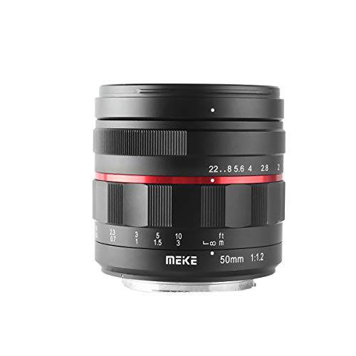 Meike MK-50mm F1.2 라지 조리개 풀 프레임 수동 포커스 Fixed 렌즈 호환가능한 캐논 EOS EF 마운트 DSLR 카메라