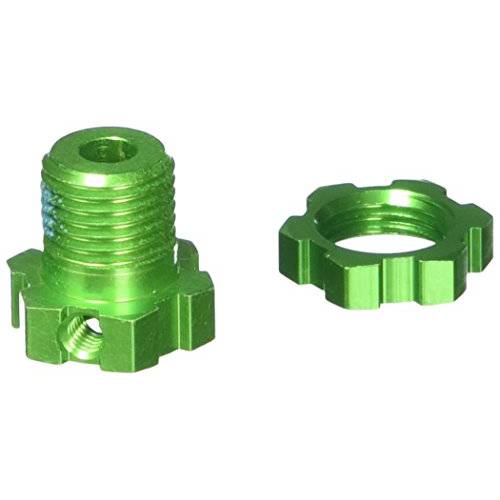 Traxxas 5353G 17mm Green-Anodized 알루미늄 휠 허브 and 너트 (세트 of 4)