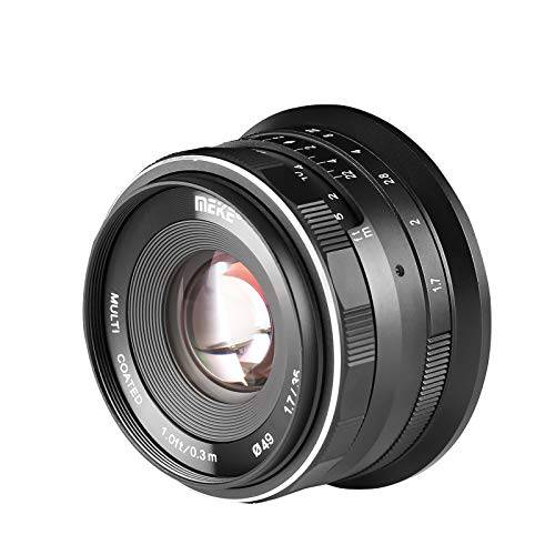Meike 35mm F1.7 라지 조리개 수동 포커스 APS-C 렌즈 니콘 Z 마운트 카메라 Z50, Z5, Z6, Z7 언더 APS-C 모드
