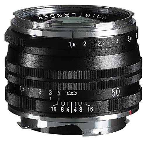 Voigtlander Nokton 빈티지 라인 50mm F/ 1.5 비구면 II VM Single-Coated 렌즈, 블랙
