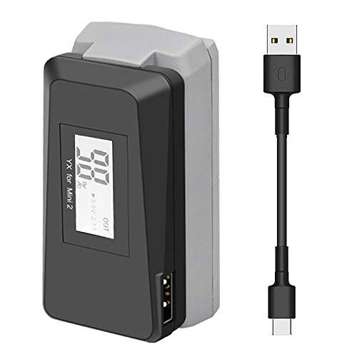 Hanatora USB 배터리 충전기 퀵 충전 3.0 DJI 미니 2 드론, 인디케이터 LED 디스플레이 Raqid 충전 허브 악세사리