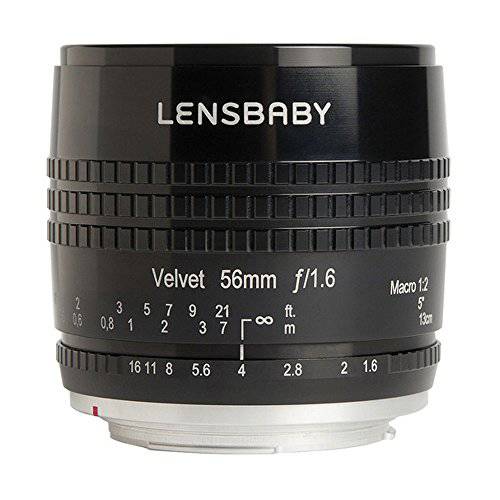 Lensbaby LB-V56BN 벨벳 56 렌즈 니콘 F 카메라