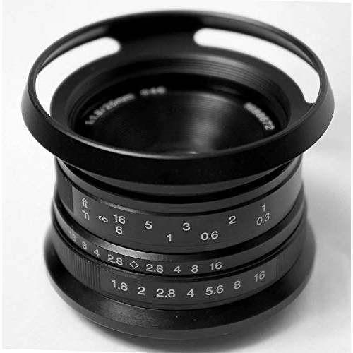 Hengyijia 35mm F1.8 (블랙) HD.MC 수동 렌즈 후지필름 FX X 마운트 카메라