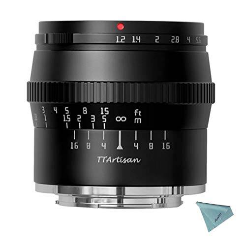 TTArtisan 50mm F1.2 APS-C 수동 포커스 렌즈 호환가능한 후지 X 마운트 카메라