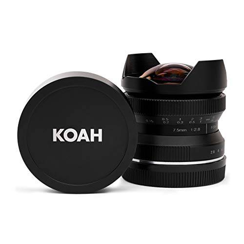 Koah Artisans 시리즈 7.5mm F/ 2.8 Wide-Angle 어안 렌즈 캐논 EF (블랙)