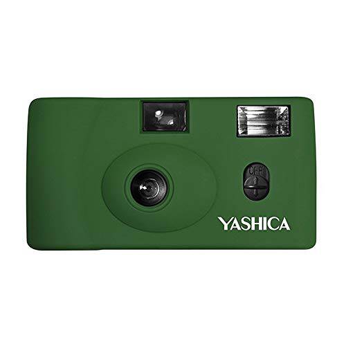 야시카 MF-1 스냅사진 아트 35mm 필름 카메라 세트 (아미 그린)