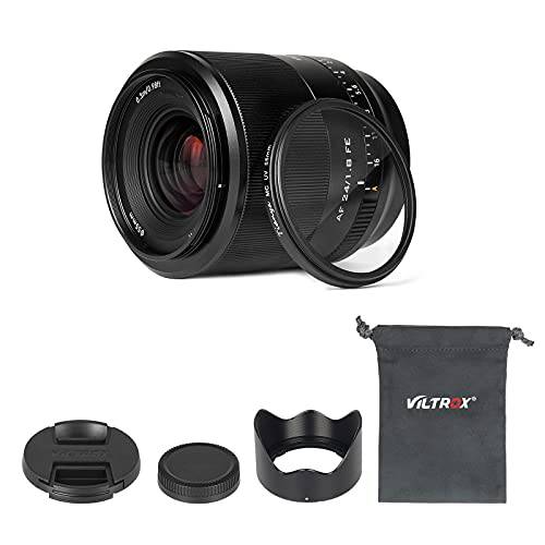 Viltrox 24mm F1.8 F/ 1.8 FE Full-Frame Wide-Angle 프라임 오토포커스 렌즈 소니 E-Mount 카메라 a7R4 A7iii A7S2 A6500 A6300 A6000 A7RIV A7RIII A7III A7RII A7II A7S A7R A7