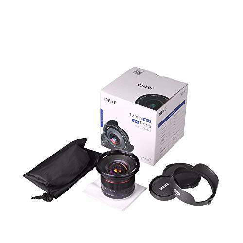 Meike 12mm F/ 2.8 와이드 앵글 수동 포커스 렌즈 캐논 EF-M 마운트 미러리스 카메라 APS-C