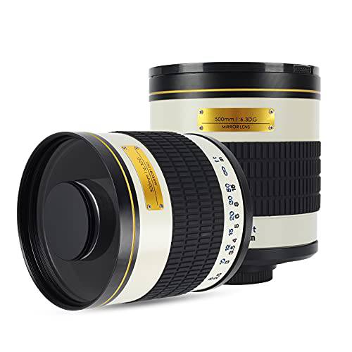 JINTU 500mm F6.3 MF 미러 망원 렌즈 호환가능한 캐논 EOS E 마운트 디지털 SLR 카메라 4000D 2000D 200D 250D 5D IV 90D 60D 70D 77D 80D 850D 650D 750D 7D T7i T7s T7 T6s T6i T6 T5i T5 SL2 SL1